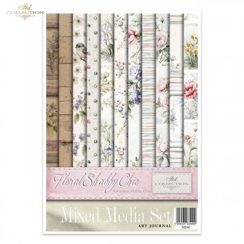 Zestaw kreatywny MS048 (HS code 48021000) Floral Shabby Chic