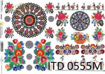 Papier decoupage (HS code 48025700) D0555M